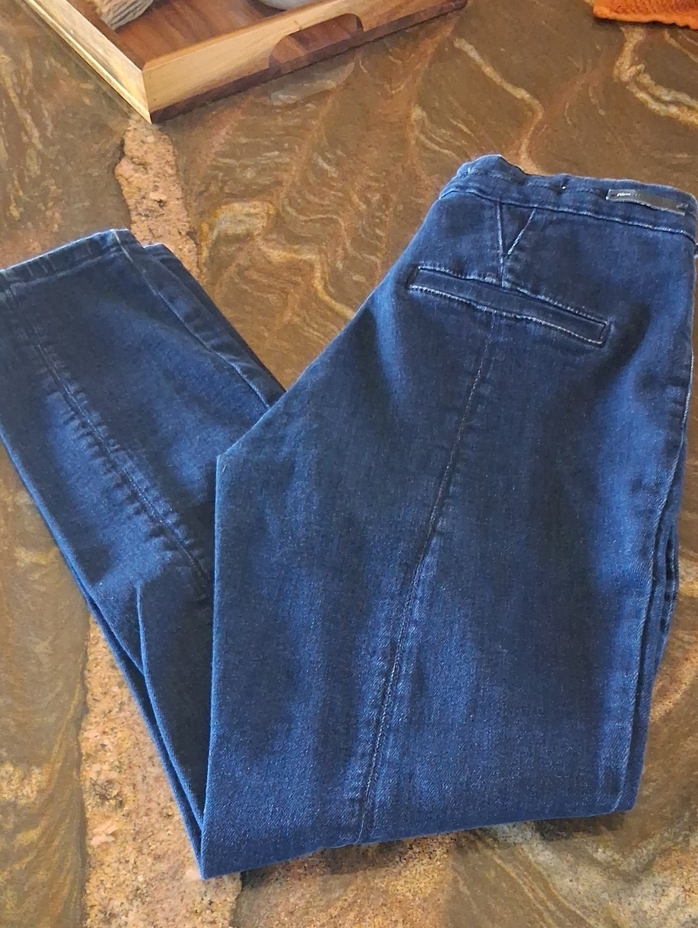 Pilcro and the Letterpress Dark Blue Denim Jeans